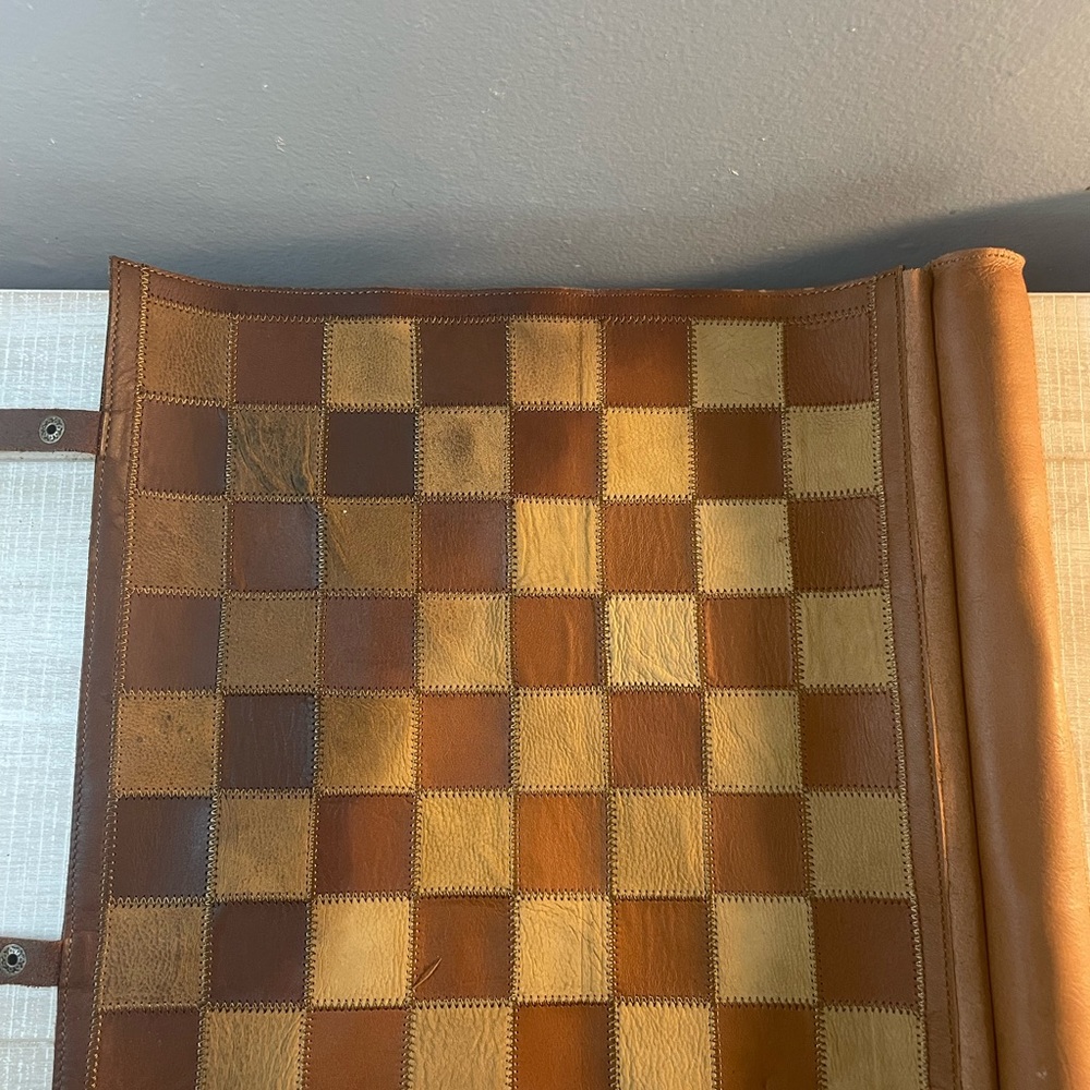 Leather Checker Broad